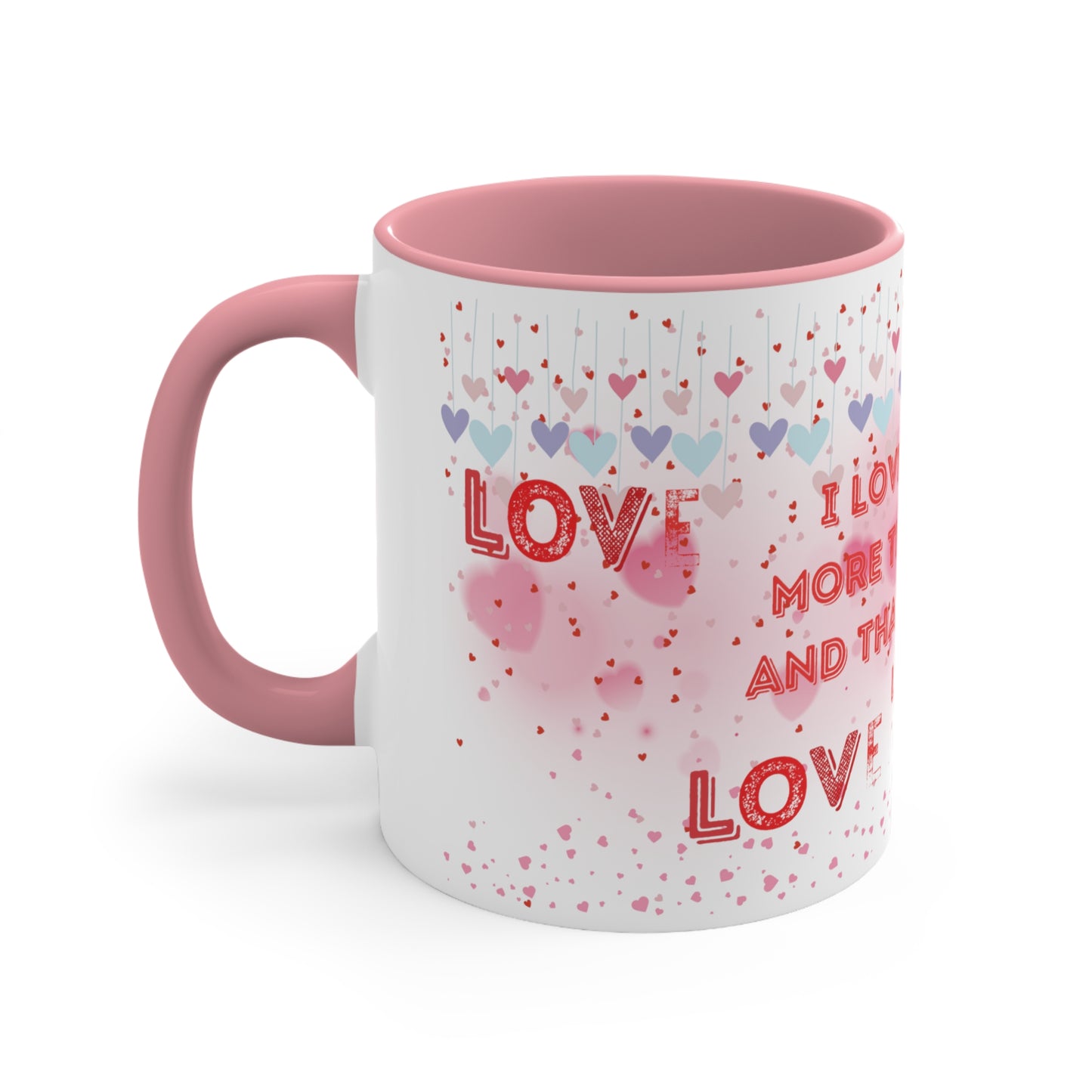 I Love You Even More Than Coffee" Two-Tone Coffee Mug - Brewed Affection!