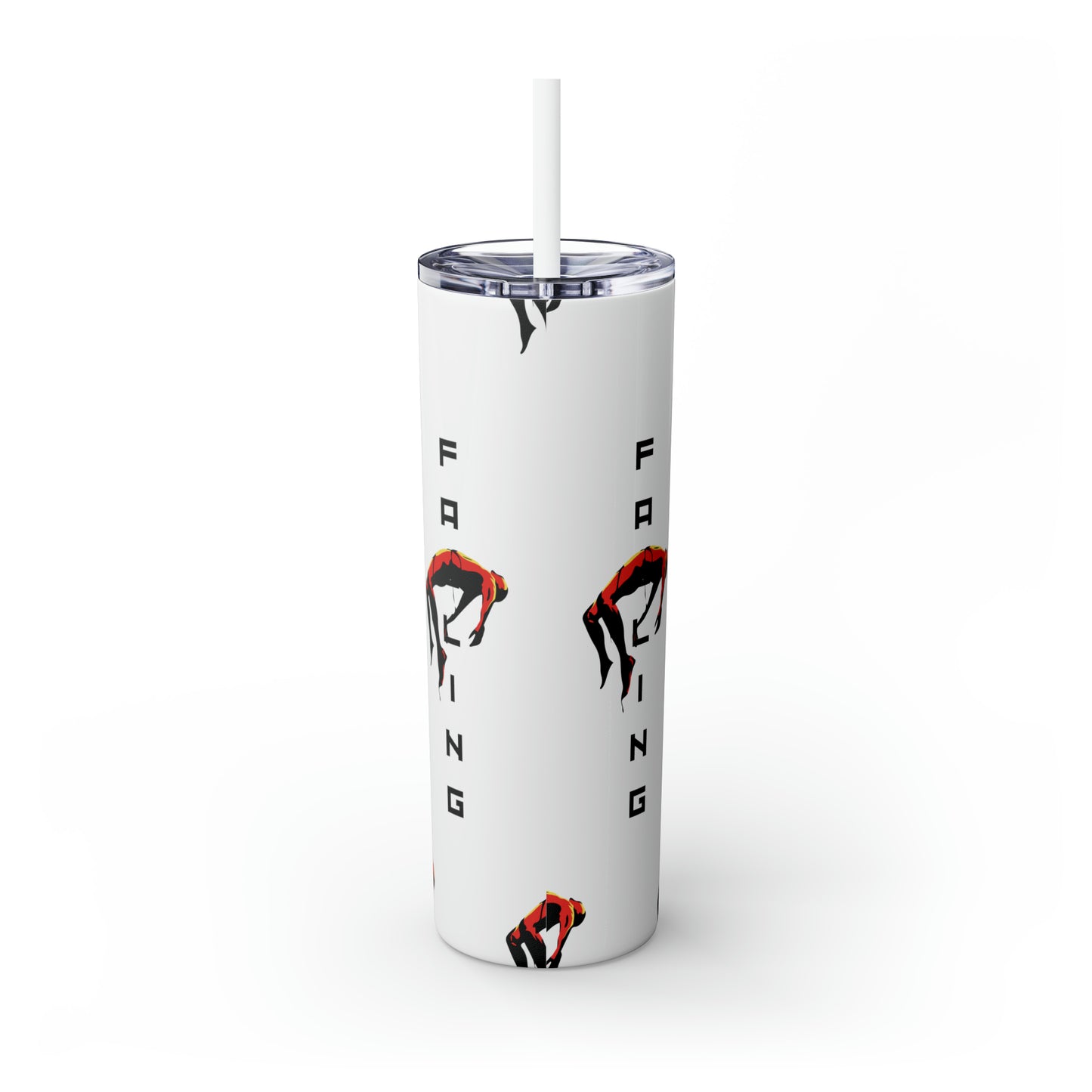 Don't Allow Yourself To Fall Skinny Tumbler with Straw, 20oz - Sip in Style, Stay Refreshed All Year