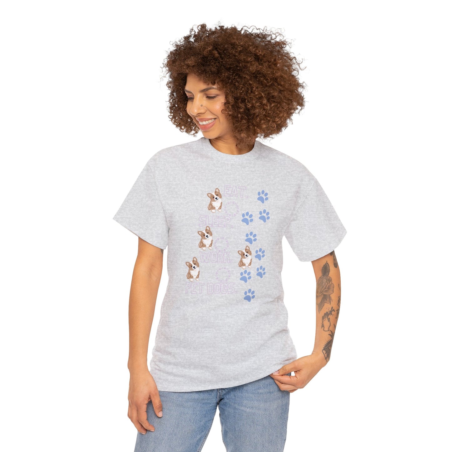 Eat Sleep Work Unisex Heavy Cotton Tee - Your Wardrobe Essential