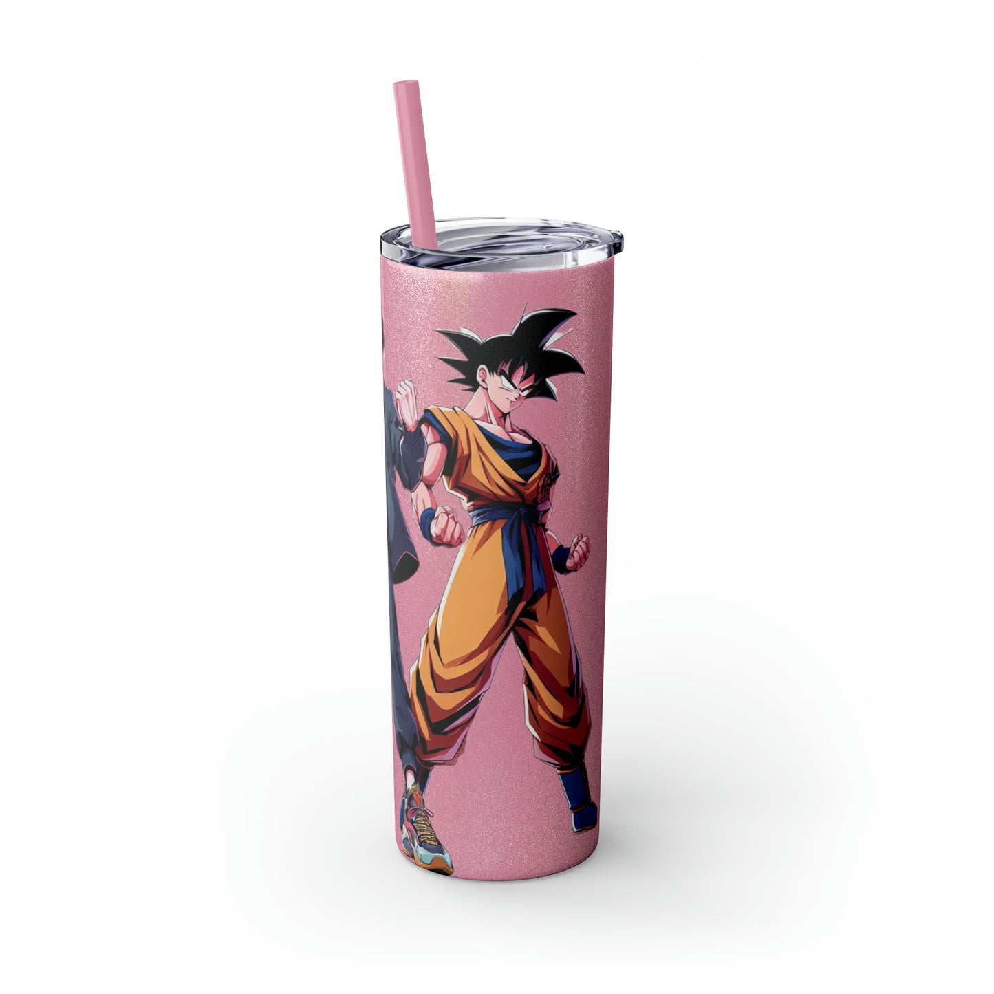 Goku Skinny Tumbler with Straw