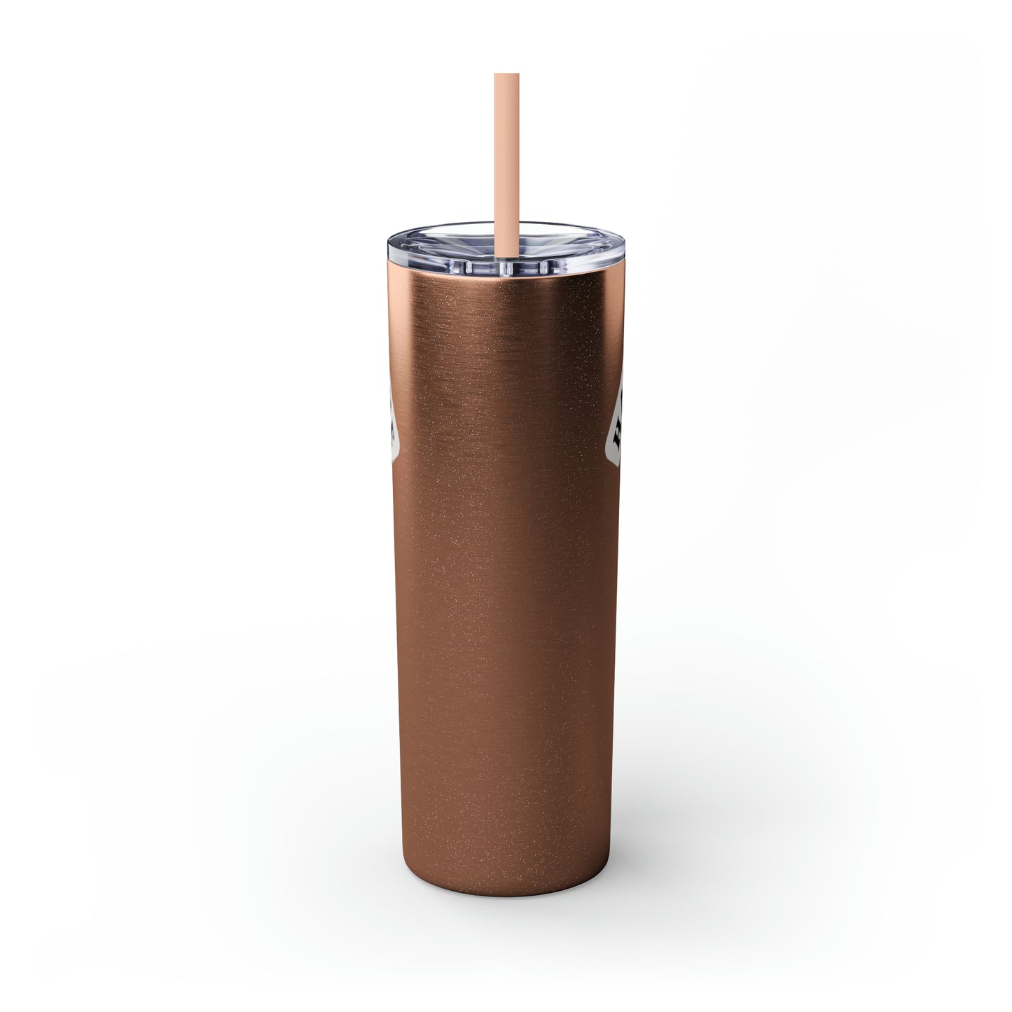Have Faith in the Process" Skinny Tumbler with Straw – 20oz Stainless Steel Elegance