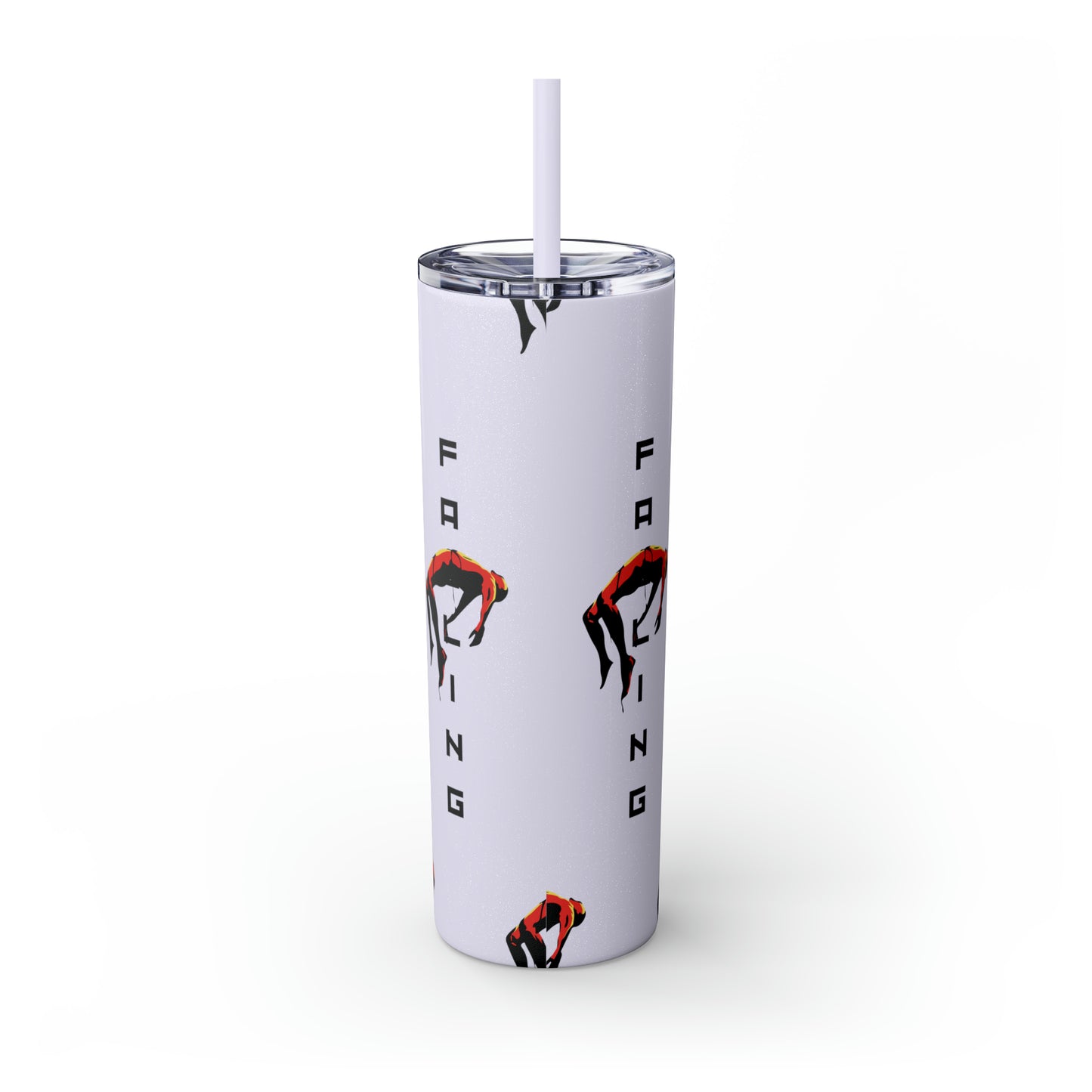 Don't Allow Yourself To Fall Skinny Tumbler with Straw, 20oz - Sip in Style, Stay Refreshed All Year