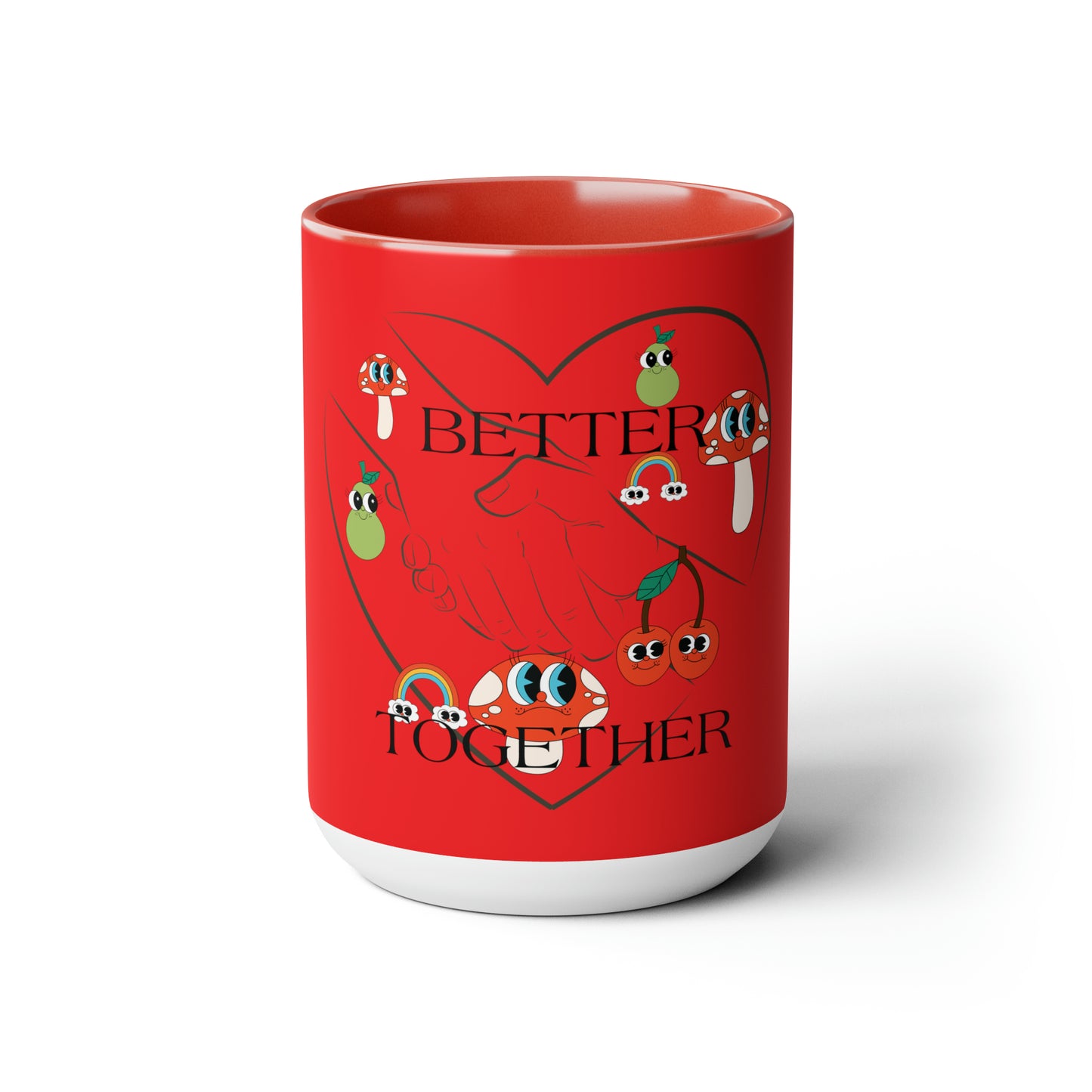 Better Together Two-Tone Coffee Mugs 15oz - Start Your Day Right