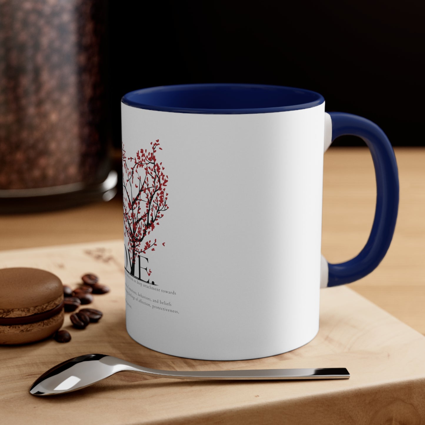 Love Heart Definition Accent Coffee Mug, 11oz Valentin Gift
