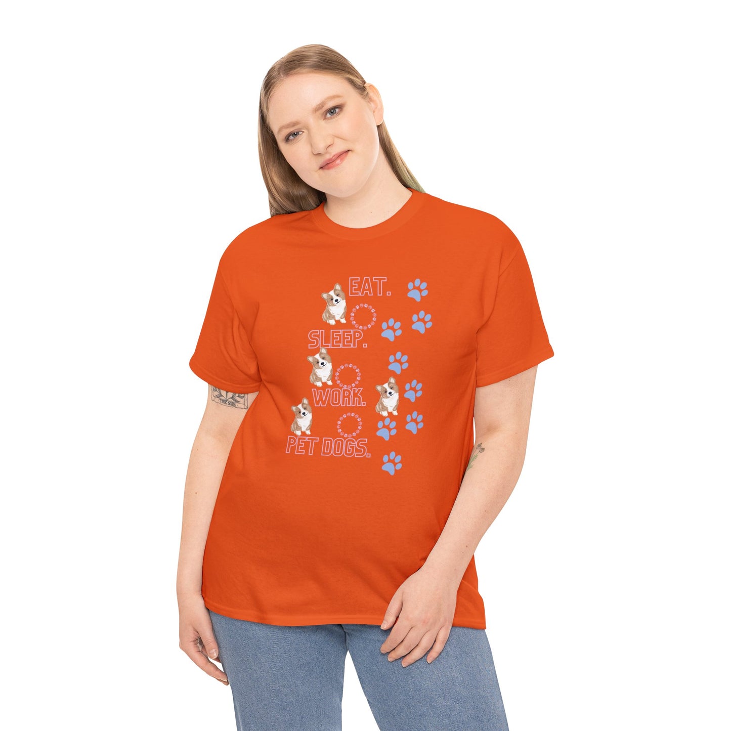 Eat Sleep Work Unisex Heavy Cotton Tee - Your Wardrobe Essential