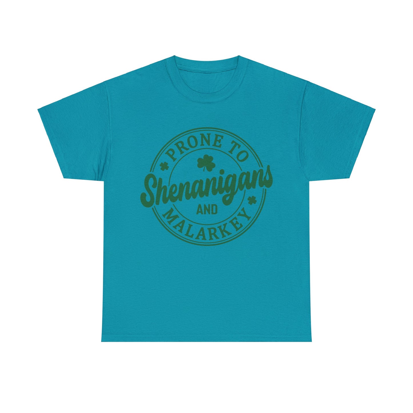 Elevate Your Style WithThis Prone To Shenanigans St. Patrick's Day Unisex Heavy Cotton Tee