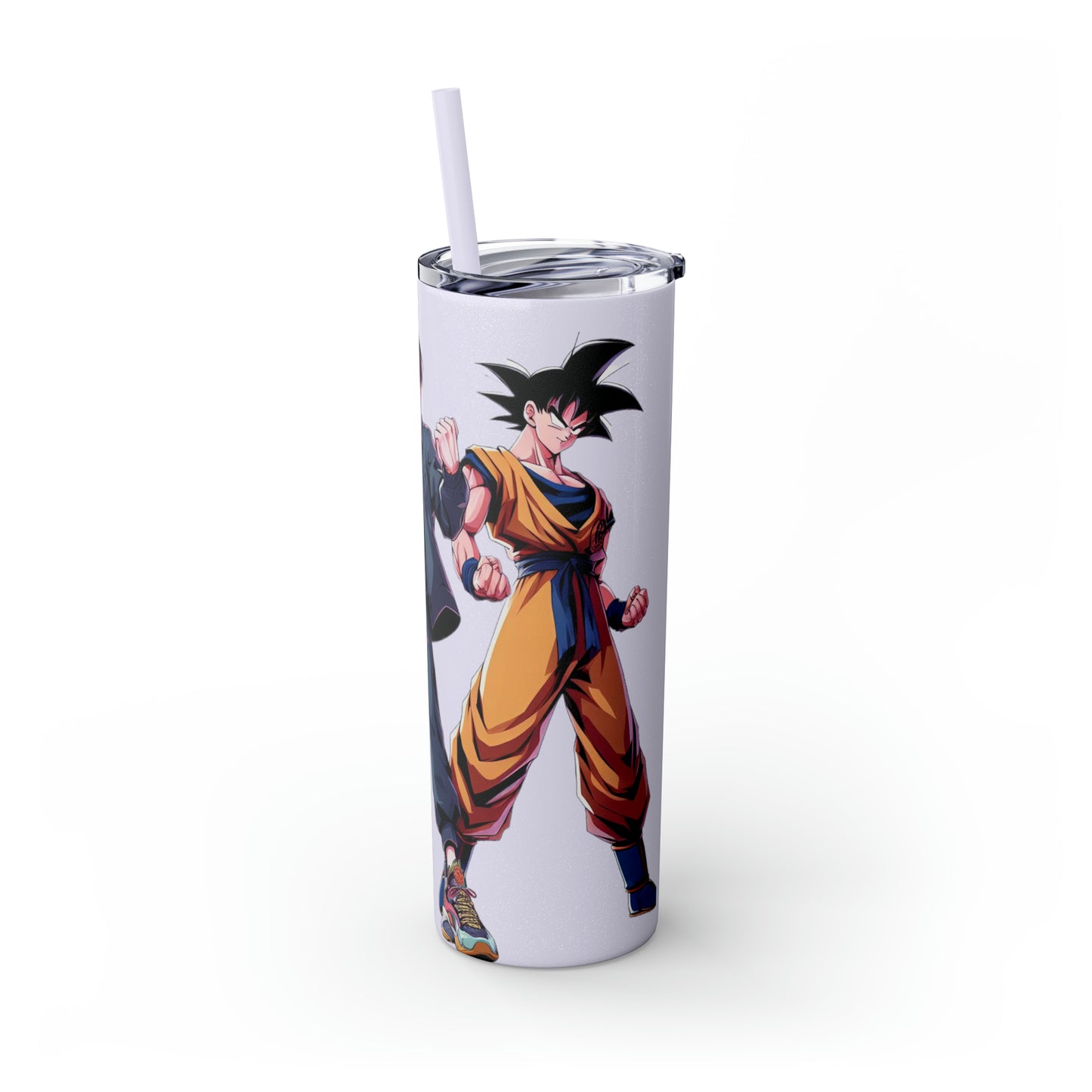Goku Skinny Tumbler with Straw