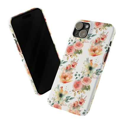 Flowers Pattern Slim iPhone Cases