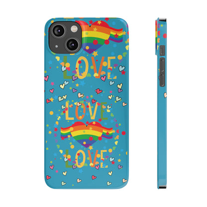 LOVE LOVE Colorful Rainbow Flexible iPhone X-15 Series Cases
