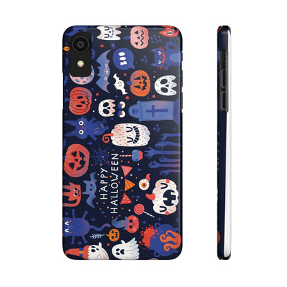 Bring the spooky spirit of Halloween to your fingertips with the Happy Halloween iPhone Case.