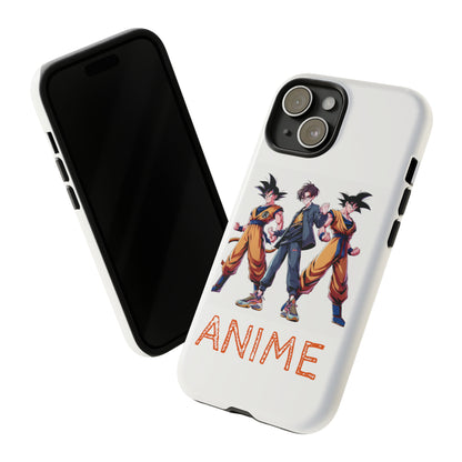 Tough Anime Goku iPhone Premium Protective Phone Cases for Apple, Samsung, and Google Devices