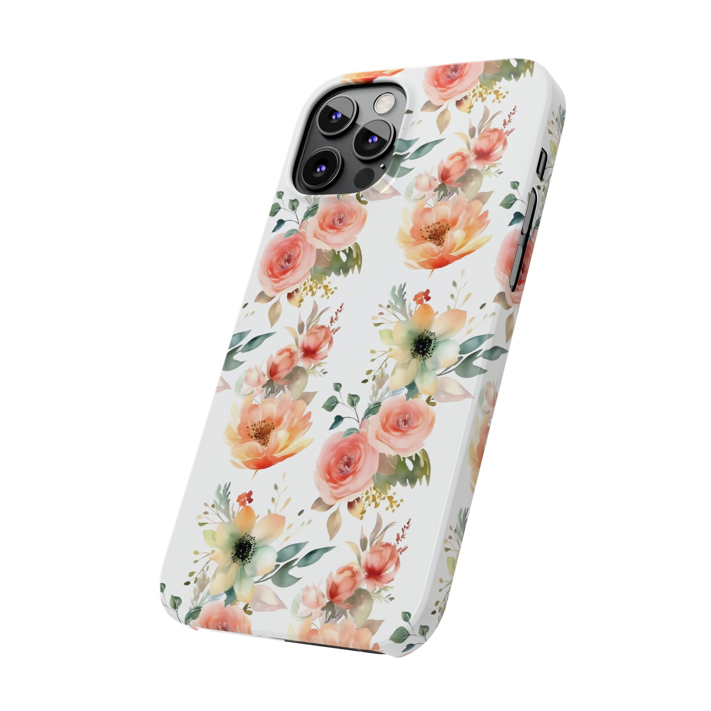 Flowers Pattern Slim iPhone Cases