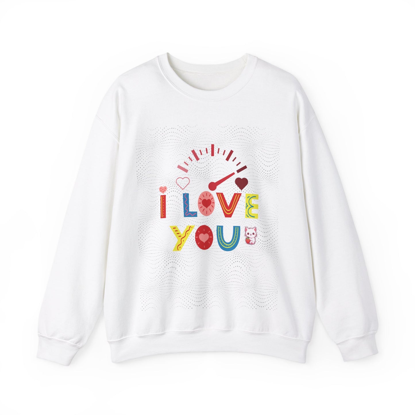 I Love You Gauge" Unisex Heavy Blend Crewneck Sweatshirt - Cozy Comfort for Every Season