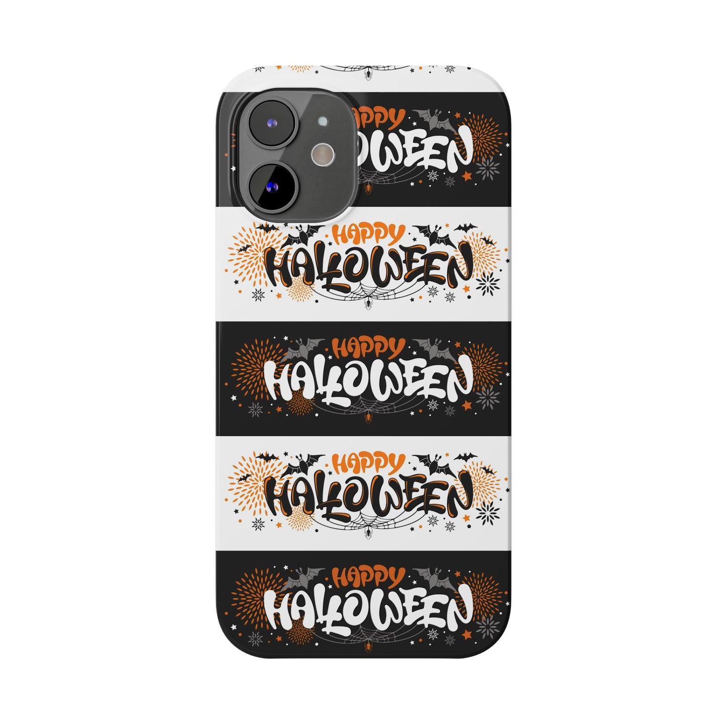 Embrace the spooky season with the Happy Halloween iPhone Case