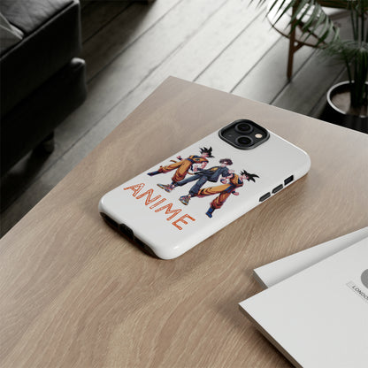 Tough Anime Goku iPhone Premium Protective Phone Cases for Apple, Samsung, and Google Devices