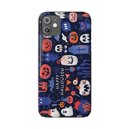 Bring the spooky spirit of Halloween to your fingertips with the Happy Halloween iPhone Case.