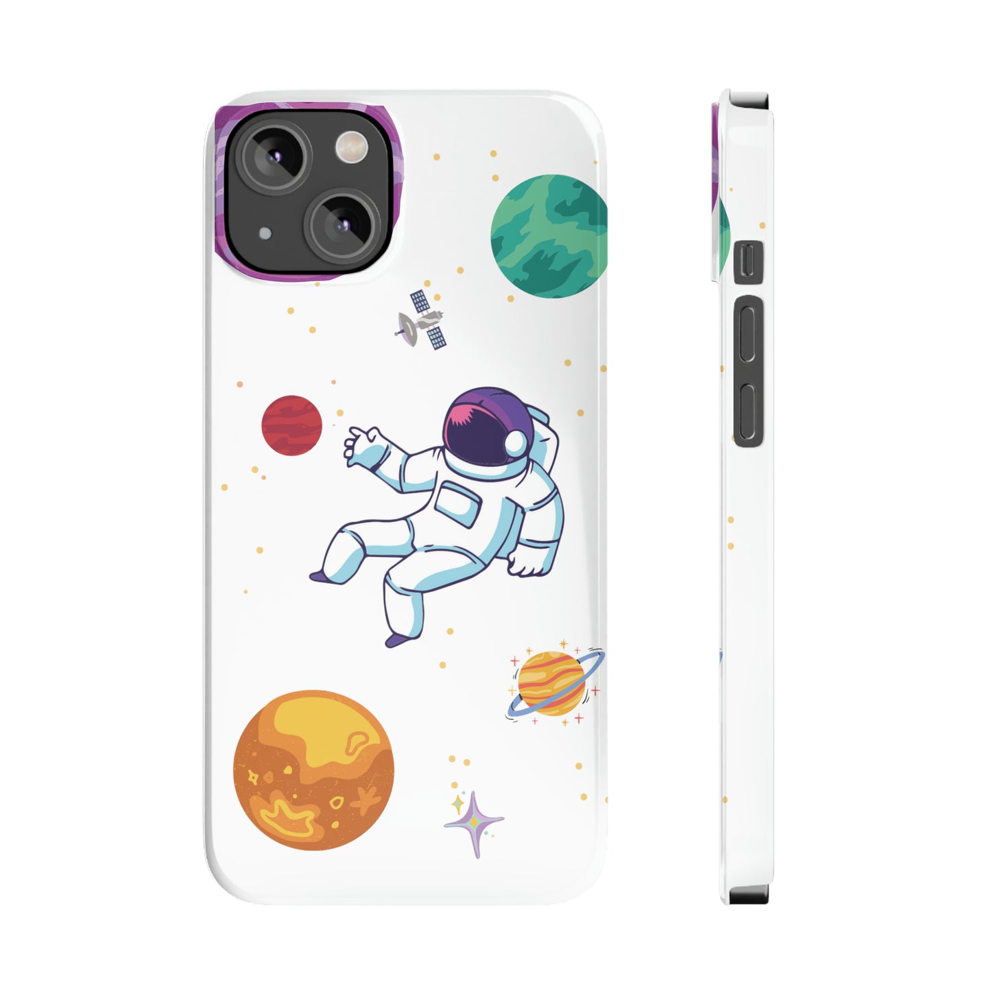 Astronaut Slim iPhone Cases - Elevate Your Device with Cosmic Style