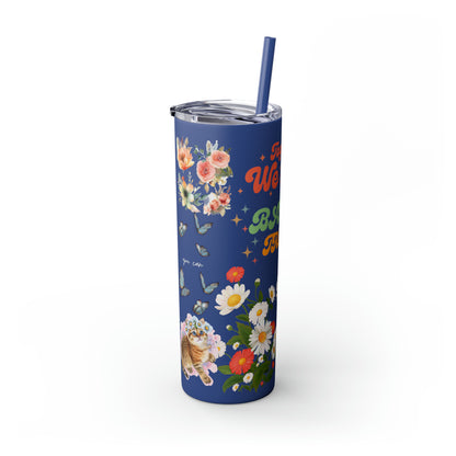 Together We Rise Skinny Tumbler with Straw, 20oz