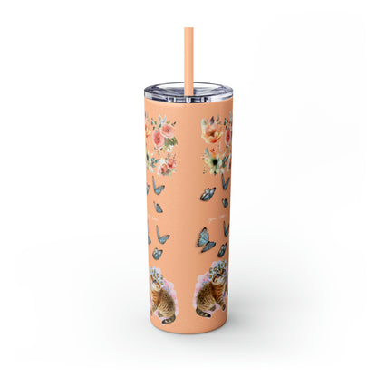 Together We Rise Skinny Tumbler with Straw, 20oz