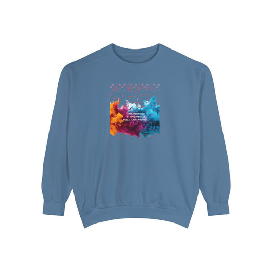 Relationship Status Garment-Dyed Unisex Sweatshirt - Where Comfort Meets Style!Unisex Garment-Dyed Sweatshirt