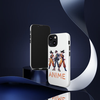 Tough Anime Goku iPhone Premium Protective Phone Cases for Apple, Samsung, and Google Devices