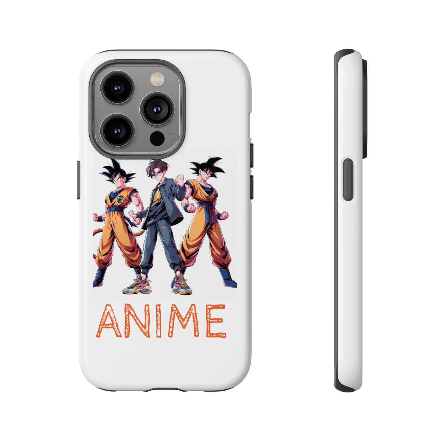 Tough Anime Goku iPhone Premium Protective Phone Cases for Apple, Samsung, and Google Devices