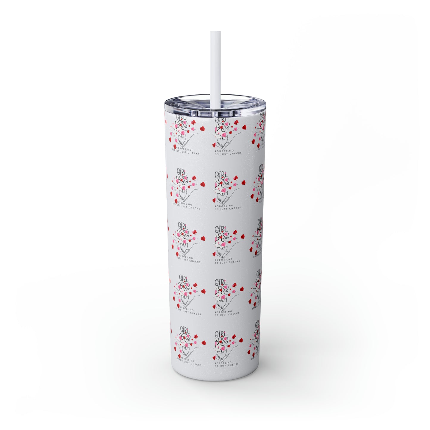 Skinny Girl Boss HOT & COLD Cup/Tumbler with Straw, 20oz