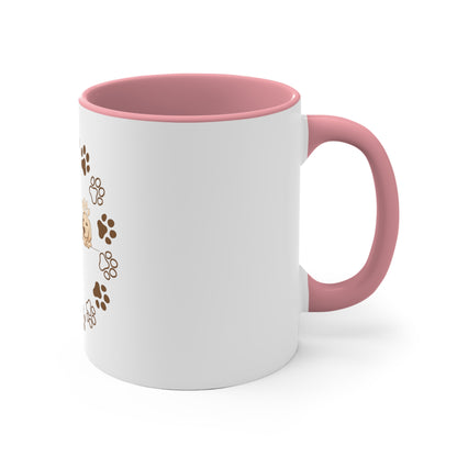 Unleash the Love: Personalized Pet Dog 11oz Accent Mug for Pawsome Mornings