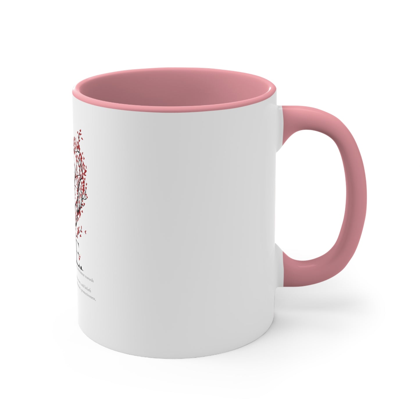 Love Heart Definition Accent Coffee Mug, 11oz Valentin Gift
