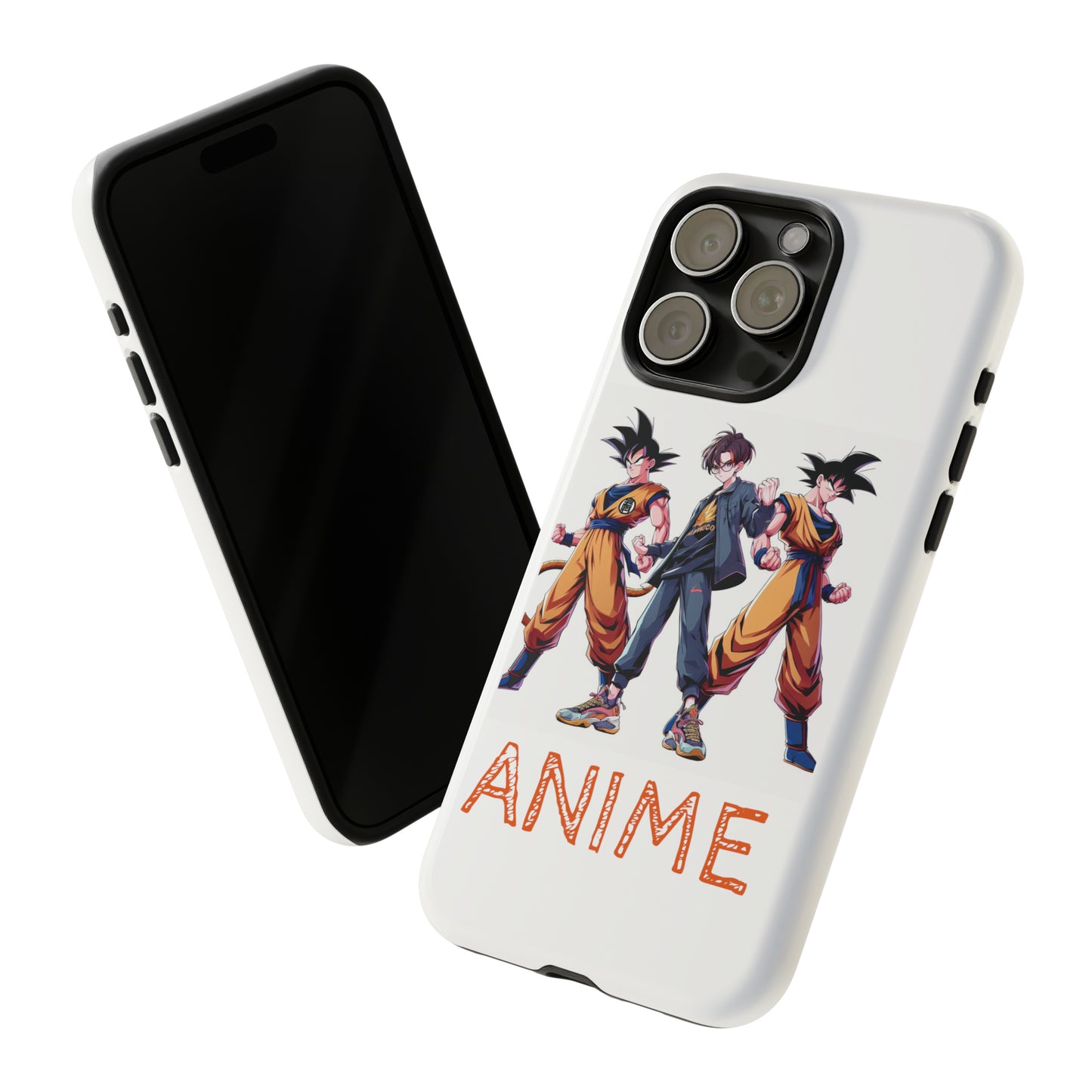 Tough Anime Goku iPhone Premium Protective Phone Cases for Apple, Samsung, and Google Devices