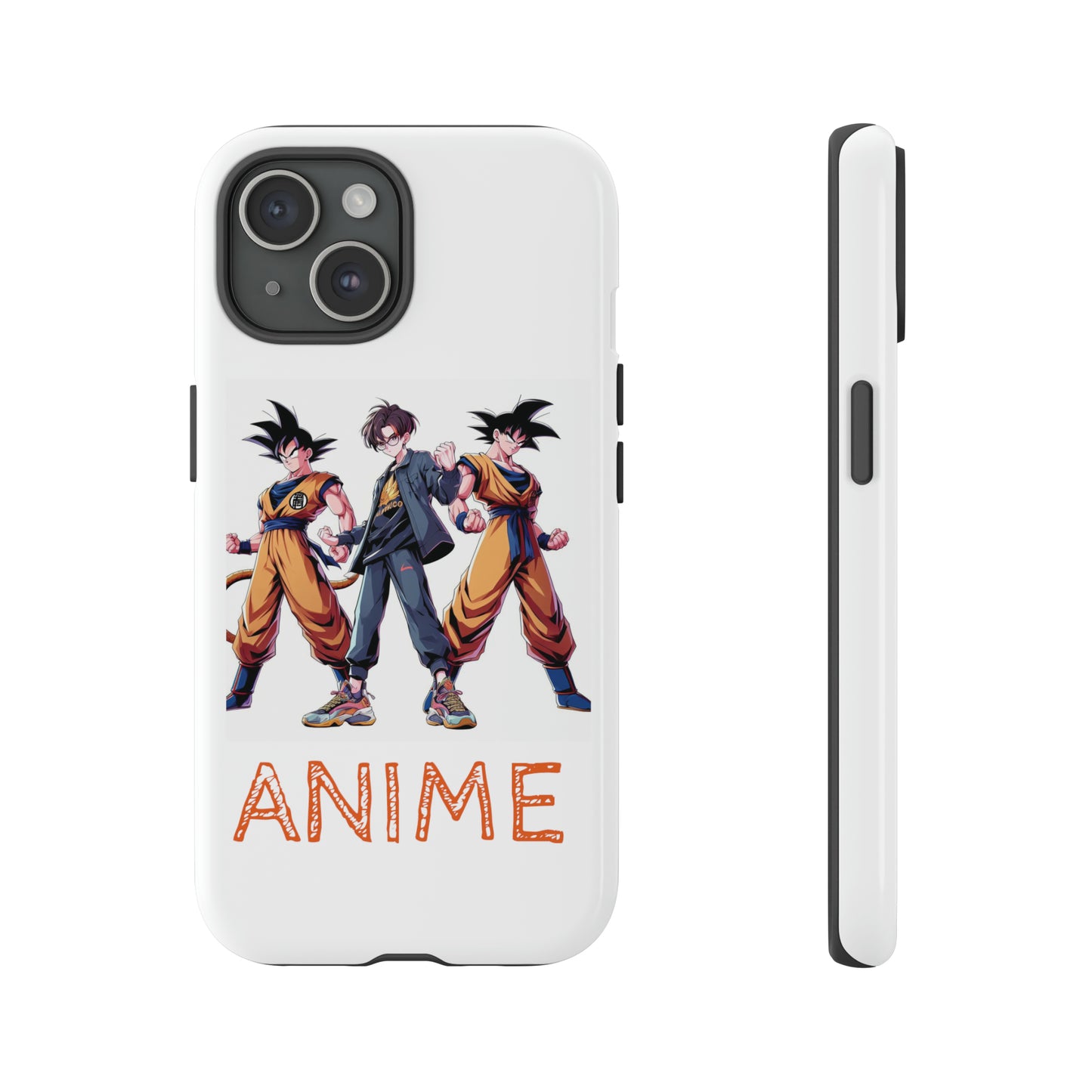 Tough Anime Goku iPhone Premium Protective Phone Cases for Apple, Samsung, and Google Devices