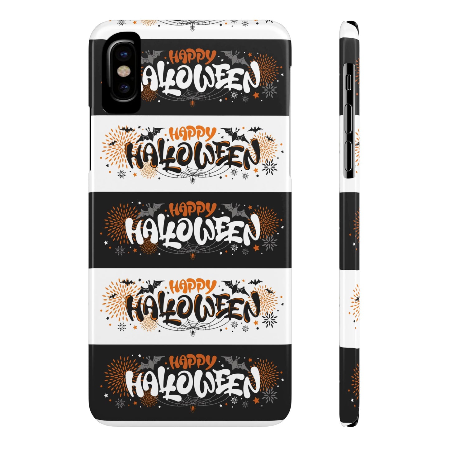 Embrace the spooky season with the Happy Halloween iPhone Case