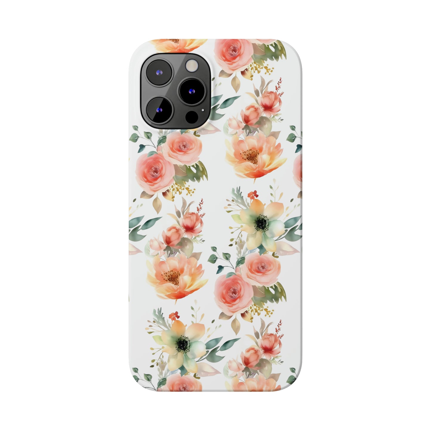 Flowers Pattern Slim iPhone Cases