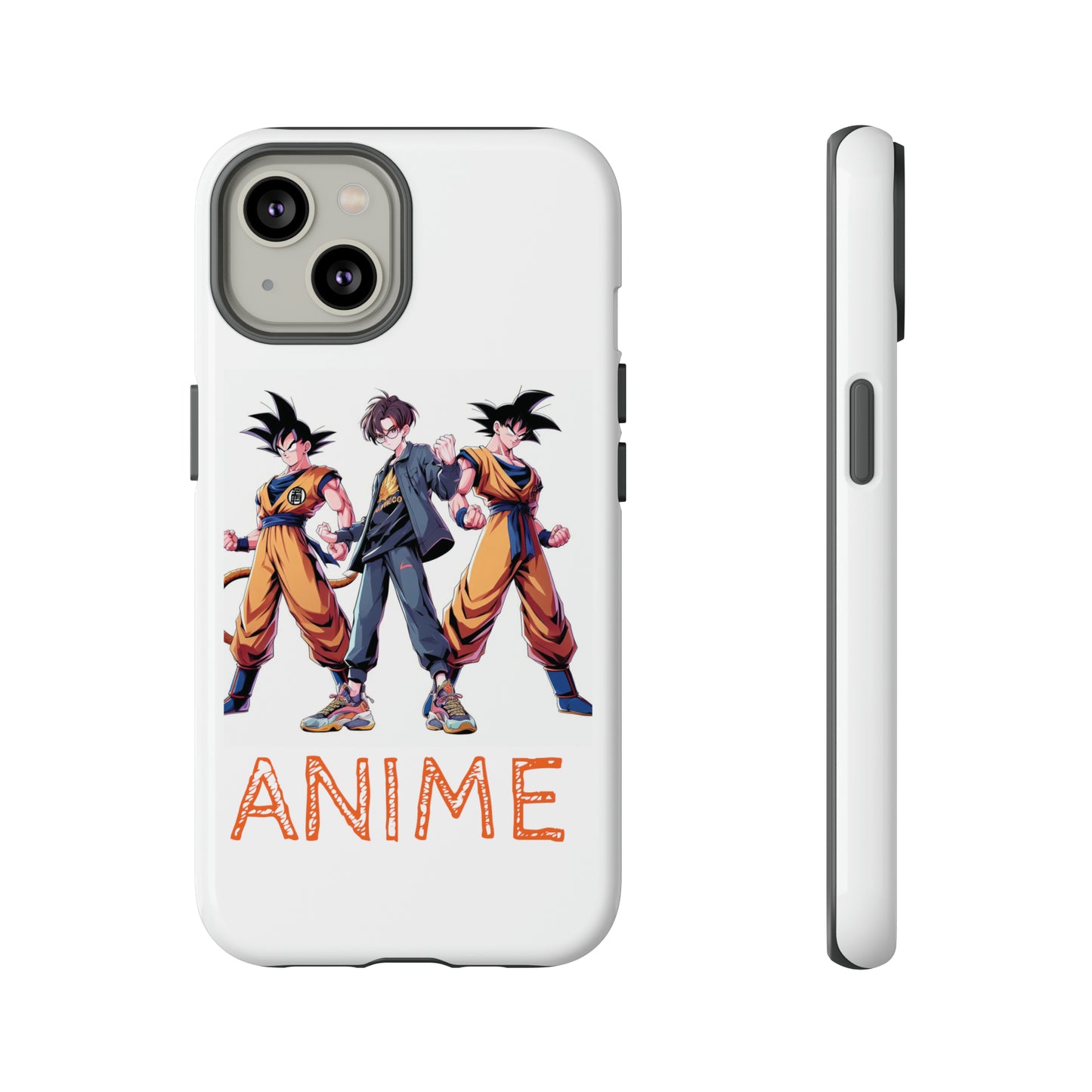 Tough Anime Goku iPhone Premium Protective Phone Cases for Apple, Samsung, and Google Devices