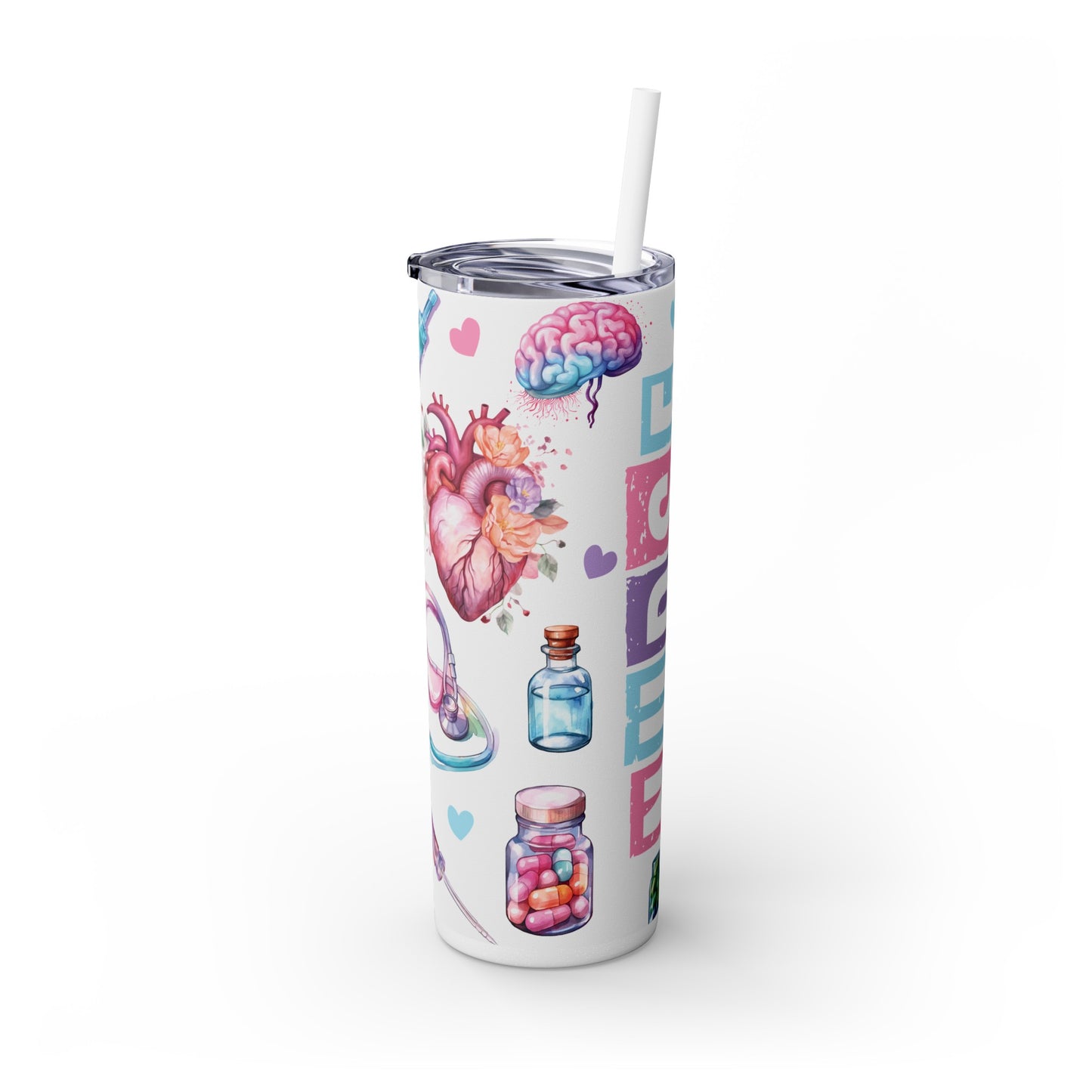 Nurse Tumbler - Personalized Skinny Tumbler for Healthcare Heroes