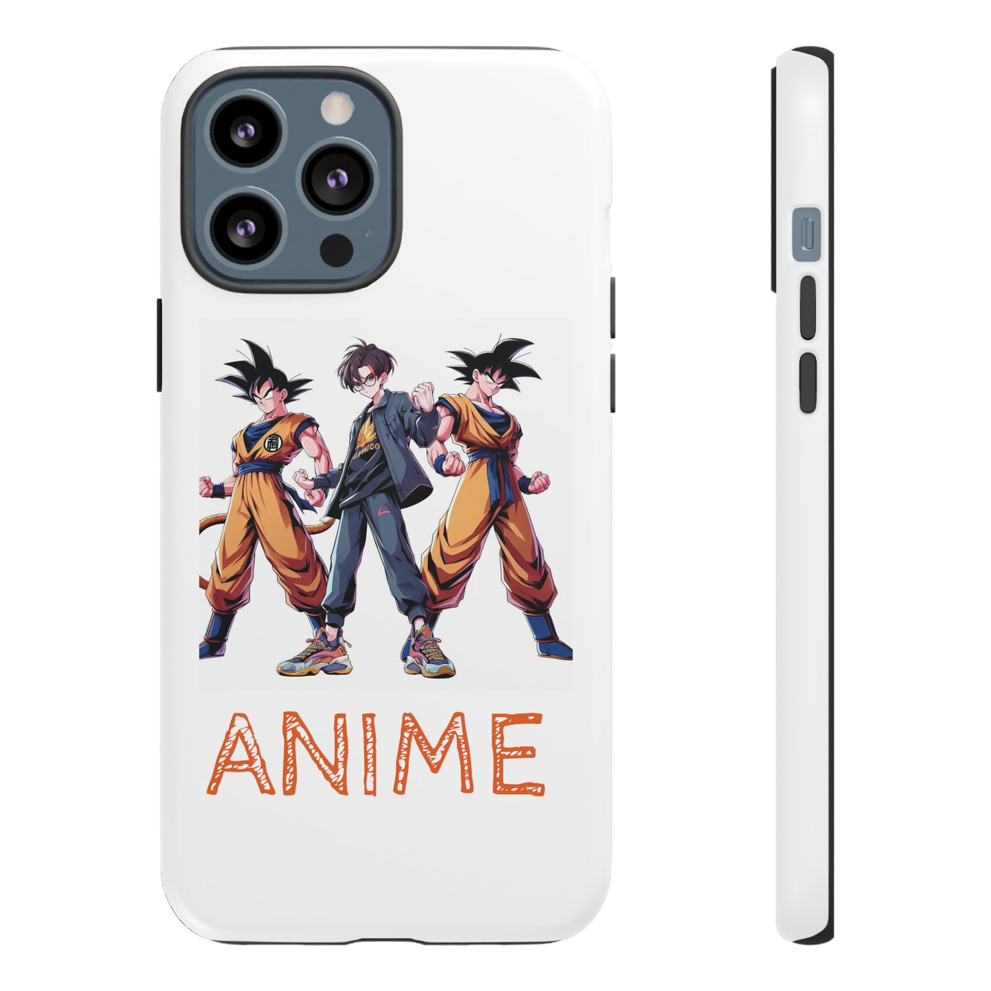 Tough Anime Goku iPhone Premium Protective Phone Cases for Apple, Samsung, and Google Devices