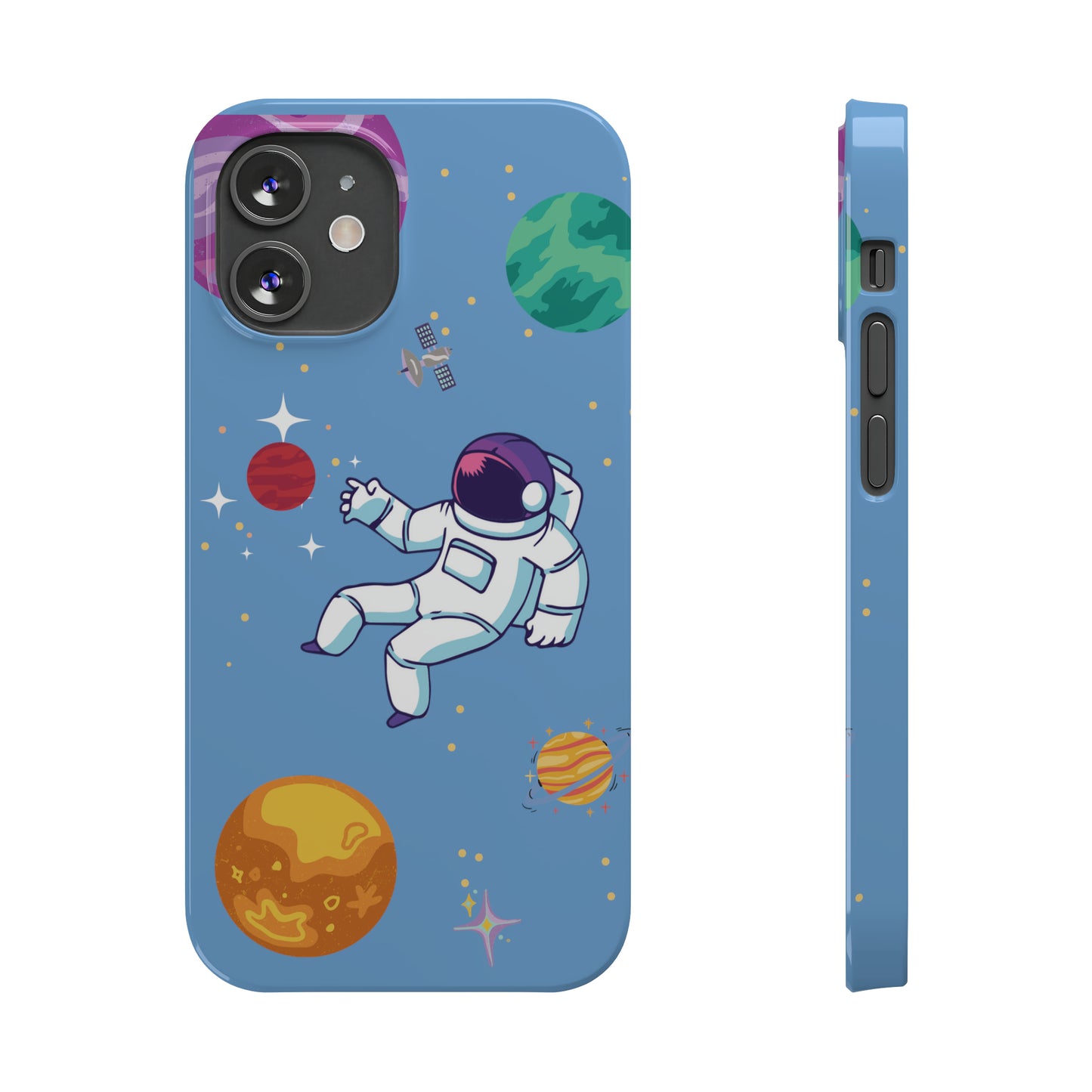 Astronaut Slim iPhone Cases - Stylish Protection for iPhone 11, 12, 13, 14, 15