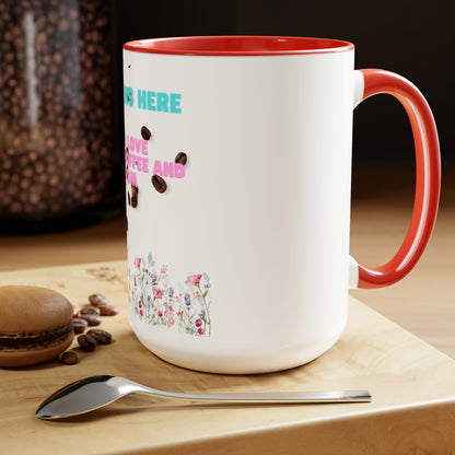 Sip in Style with Our Two-Tone 15oz Coffee Mug - Embrace Your Love Language: Sarcasm!