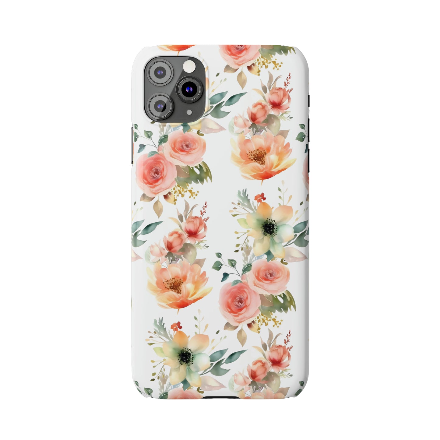 Flowers Pattern Slim iPhone Cases