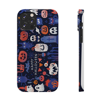 Bring the spooky spirit of Halloween to your fingertips with the Happy Halloween iPhone Case.