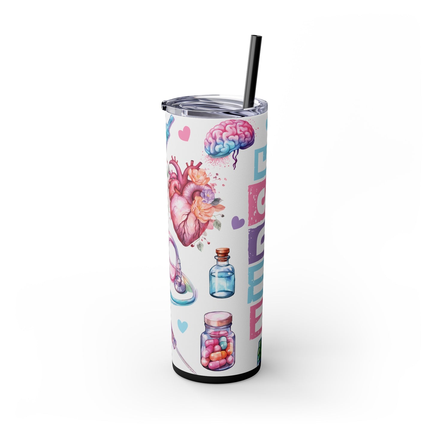 Nurse Tumbler - Personalized Skinny Tumbler for Healthcare Heroes