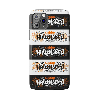 Embrace the spooky season with the Happy Halloween iPhone Case