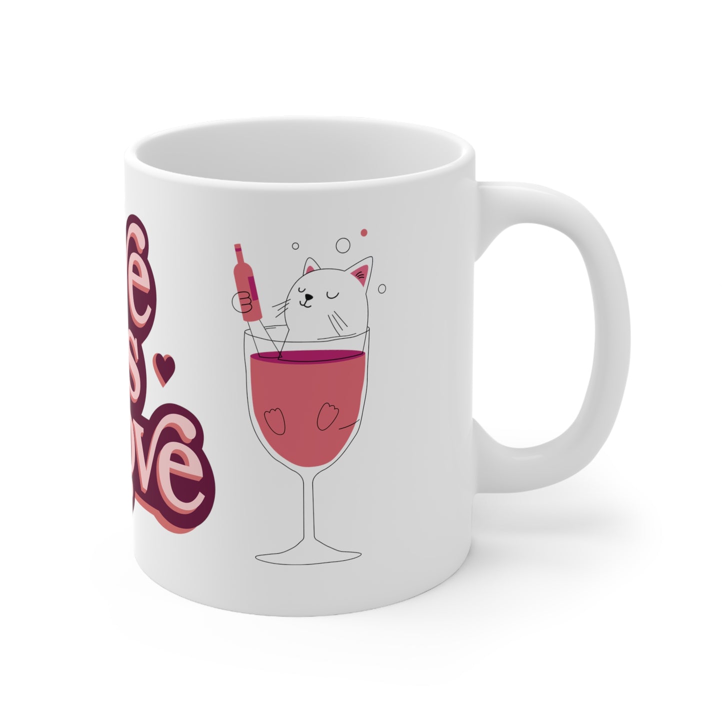 Love Is Love Ceramic Coffee Mug 11oz - Sip and Celebrate! Mug 11oz