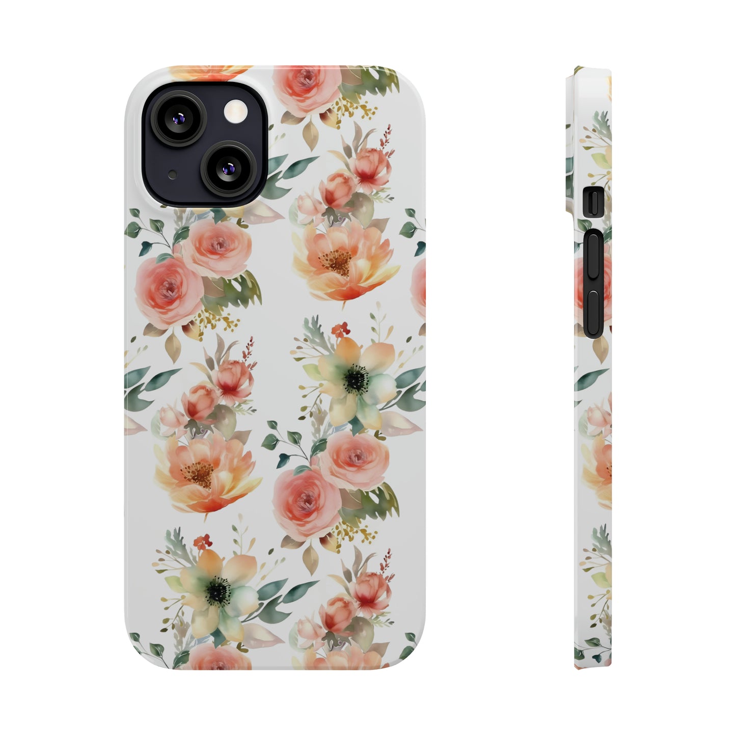 Flowers Pattern Slim iPhone Cases