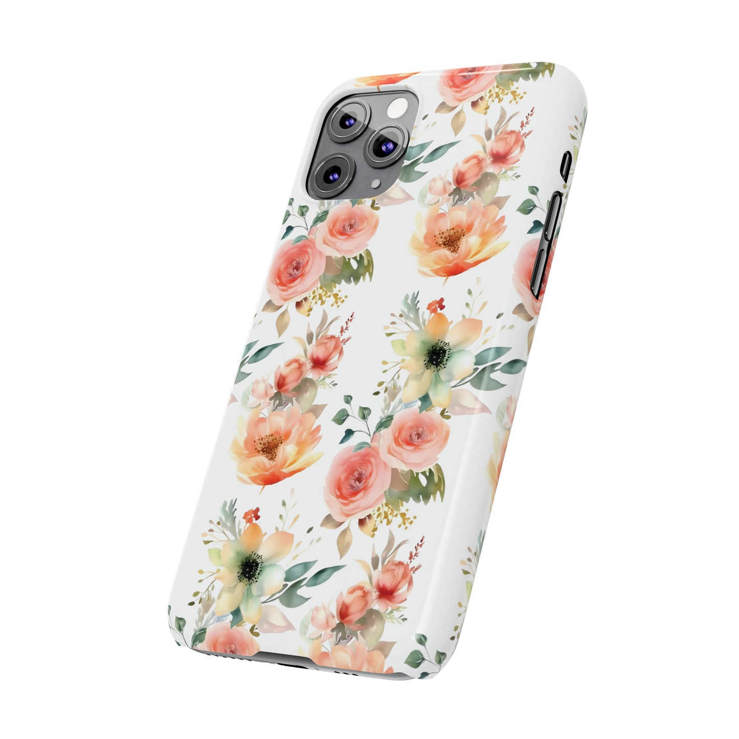 Flowers Pattern Slim iPhone Cases