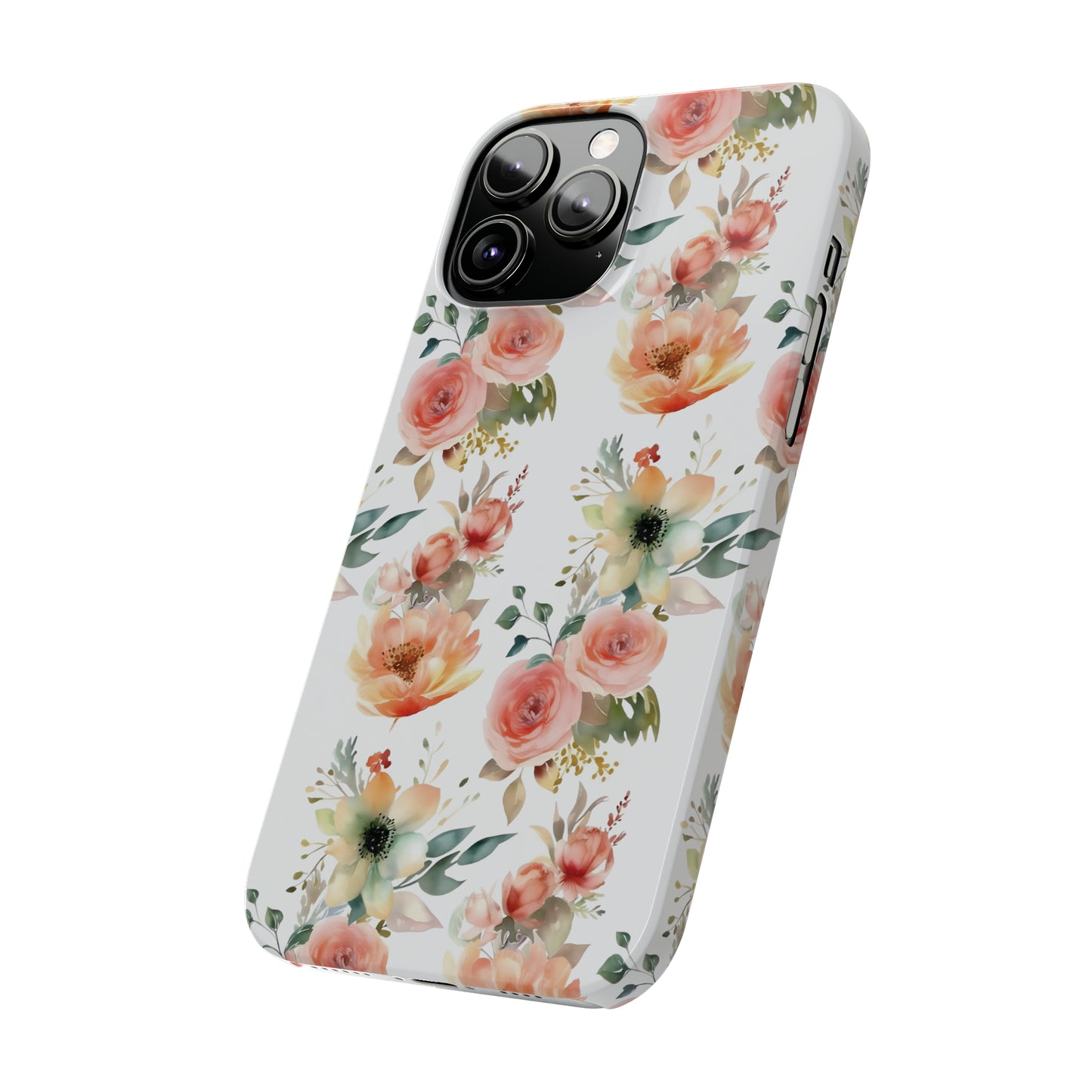 Flowers Pattern Slim iPhone Cases