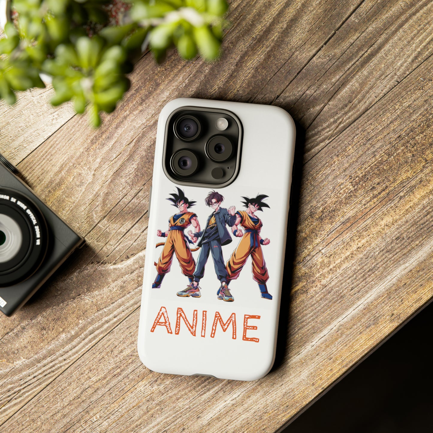 Tough Anime Goku iPhone Premium Protective Phone Cases for Apple, Samsung, and Google Devices