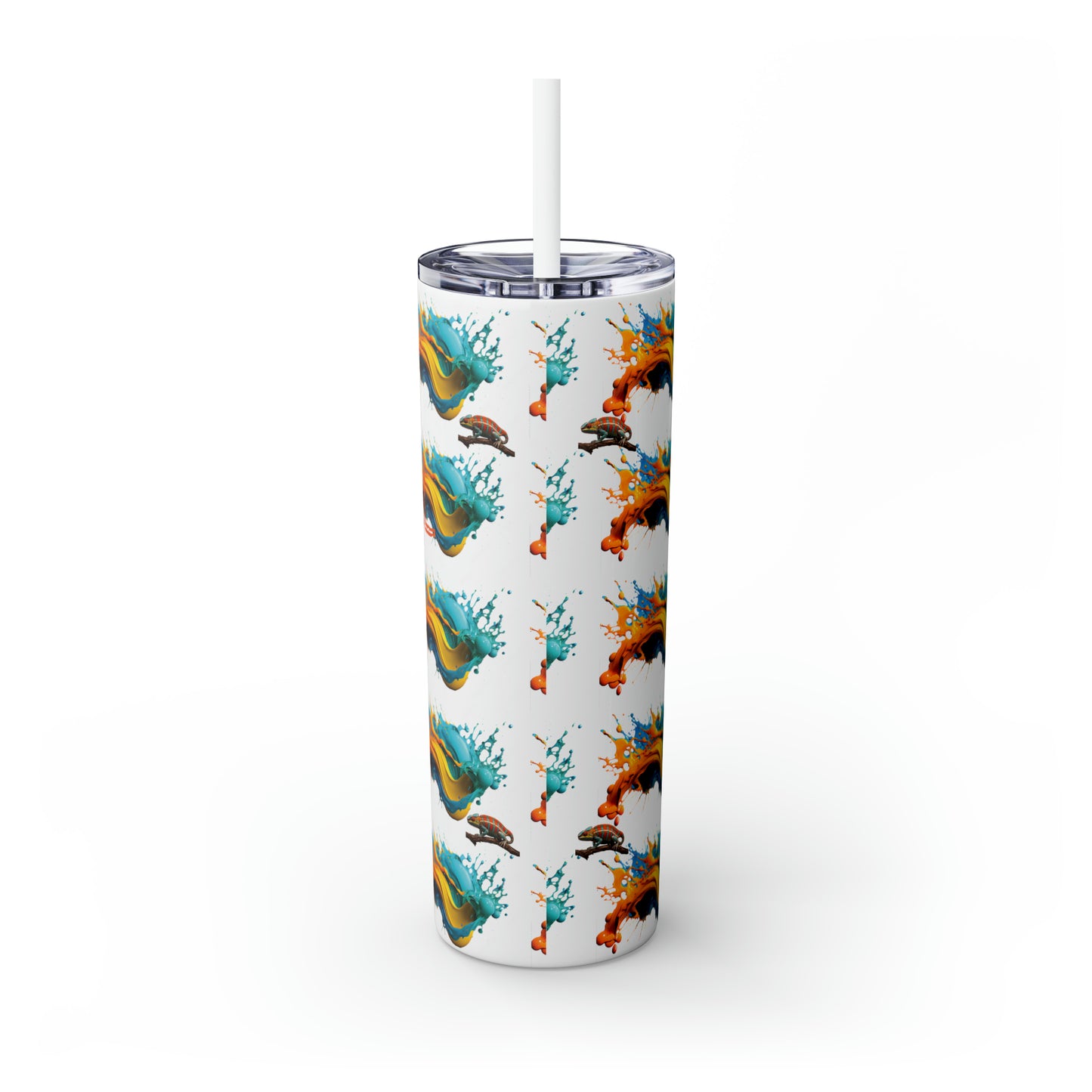 Tropical Blend Skinny Tumbler with Straw, 20oz