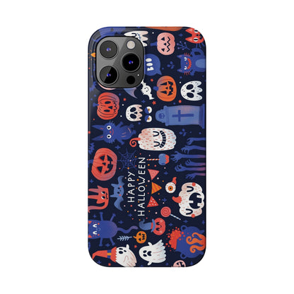 Bring the spooky spirit of Halloween to your fingertips with the Happy Halloween iPhone Case.