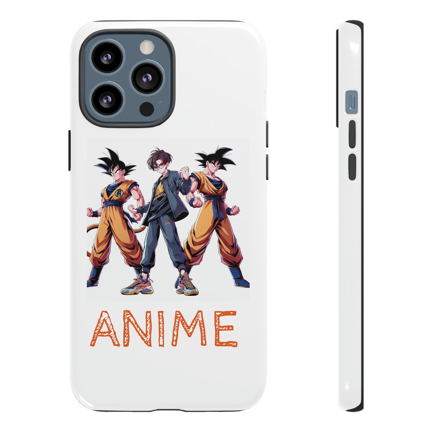 Tough Anime Goku iPhone Premium Protective Phone Cases for Apple, Samsung, and Google Devices